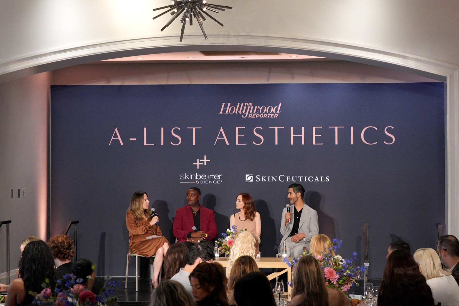 The Hollywood Reporter A-List Aesthetics panel stage featuring Dr. Carl Truesdale
